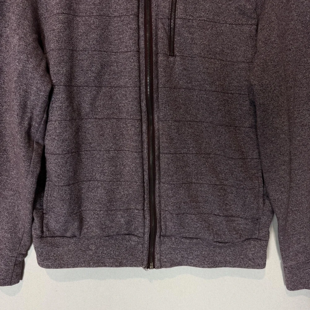 Banana Republic Jacket Mens Small Purple Knit Full Zip Bomber‎ Pockets Casual
